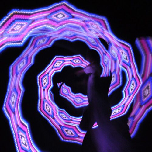 Light up poi sticks