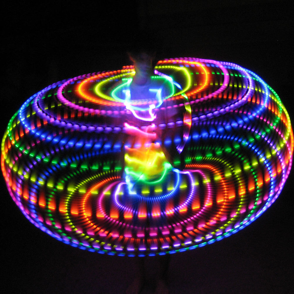 Most Affordable Rainbow Light Up Hoop 14 Led