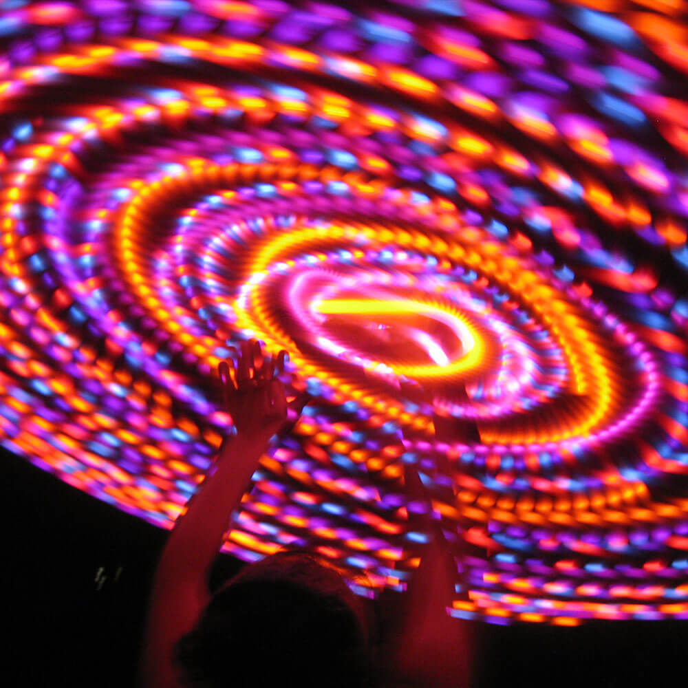 Tigerlily LED hoop - by