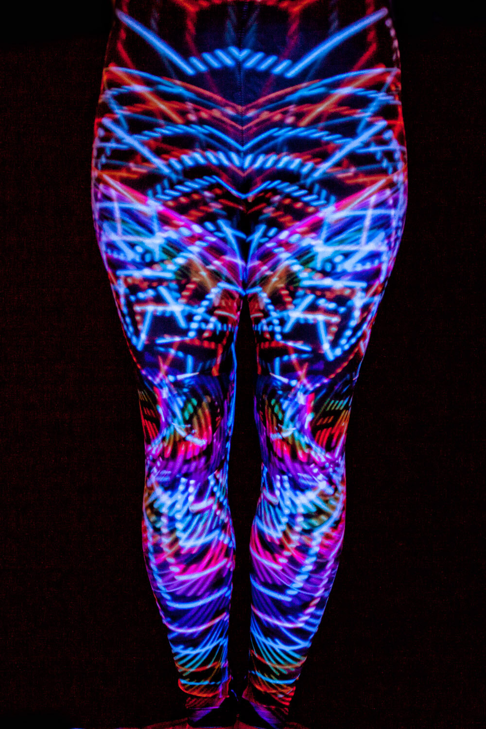 Spiral Motion Leggings – FutureHoop UV reactive Leggings - moodhoops