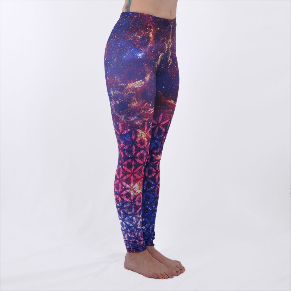 Purple Galaxy Space Leggings - Leggings at  Women's Clothing