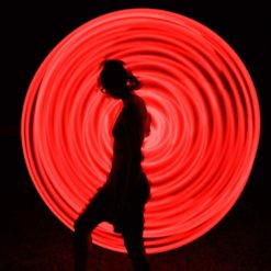 Hoopomania LED Hula Hoop Pneumatici hulahup con colori vivaci SMD showdance 