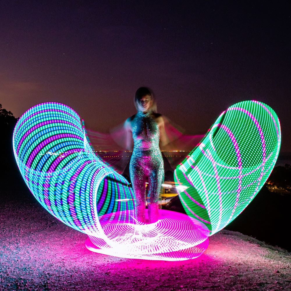 FutureHoop Pro - 29" hoop in 3/4" tubing, non-removable batteries (Ships Quickly)