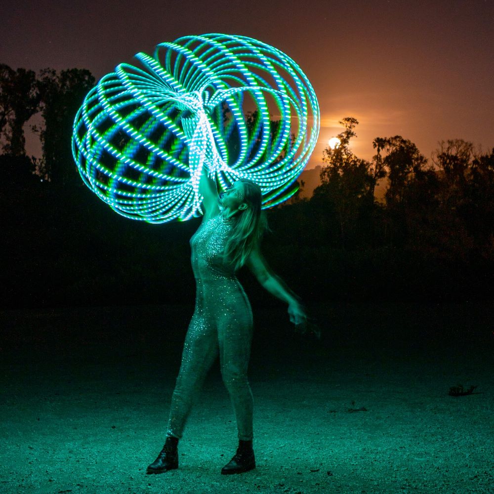 FutureHoop Designer - 26" hoop in 5/8", HD LEDs, non-removable batteries (Ships Quickly)