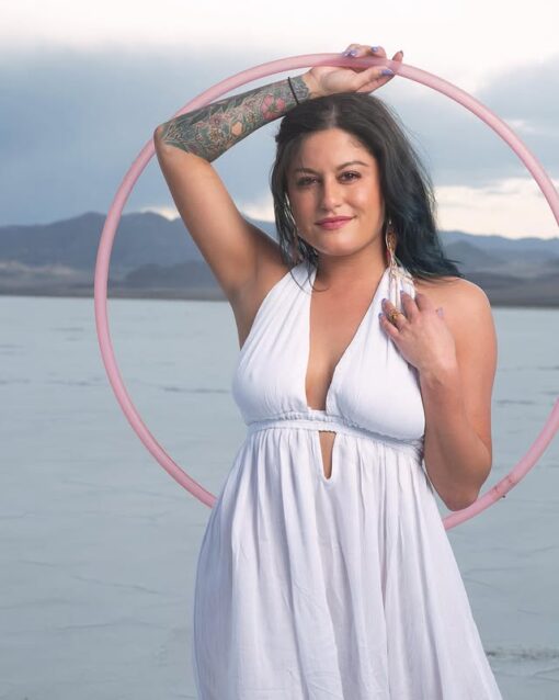 Translucent Blush Polypro Hoop - Image 2