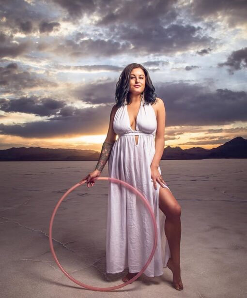 Translucent Blush Polypro Hoop - Image 5