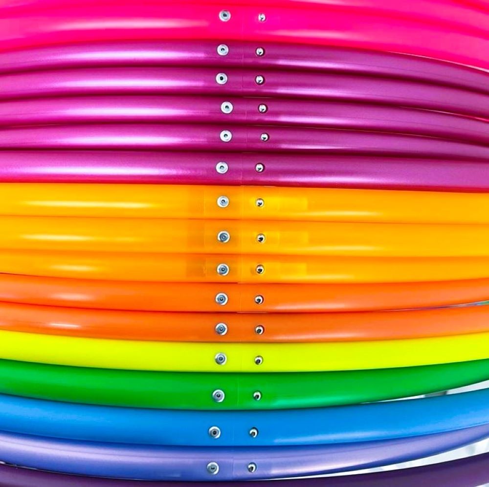 Rainbow Sectional Polypro Hoop - Image 7