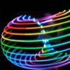 PixelHoop - 30" hoop in 3/4" Translucent Lilac tubing, removable batteries