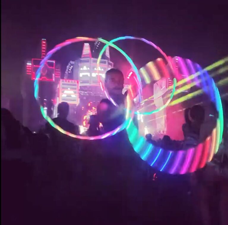 PixelHoops Juggling Triples - Multi LED Hoop Play - Moodhoops